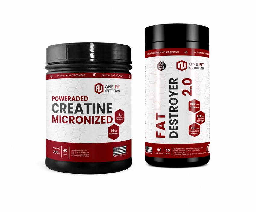 Combo Definición: Creatina One Fit 200g + Fat Destroyer (15% OFF)