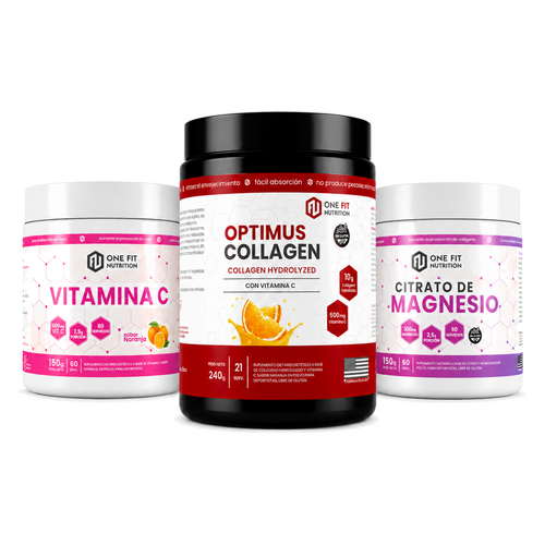 COMBO Bienestar Diario: Citrato de magnesio + Colageno + Vitamina C (10% OFF)