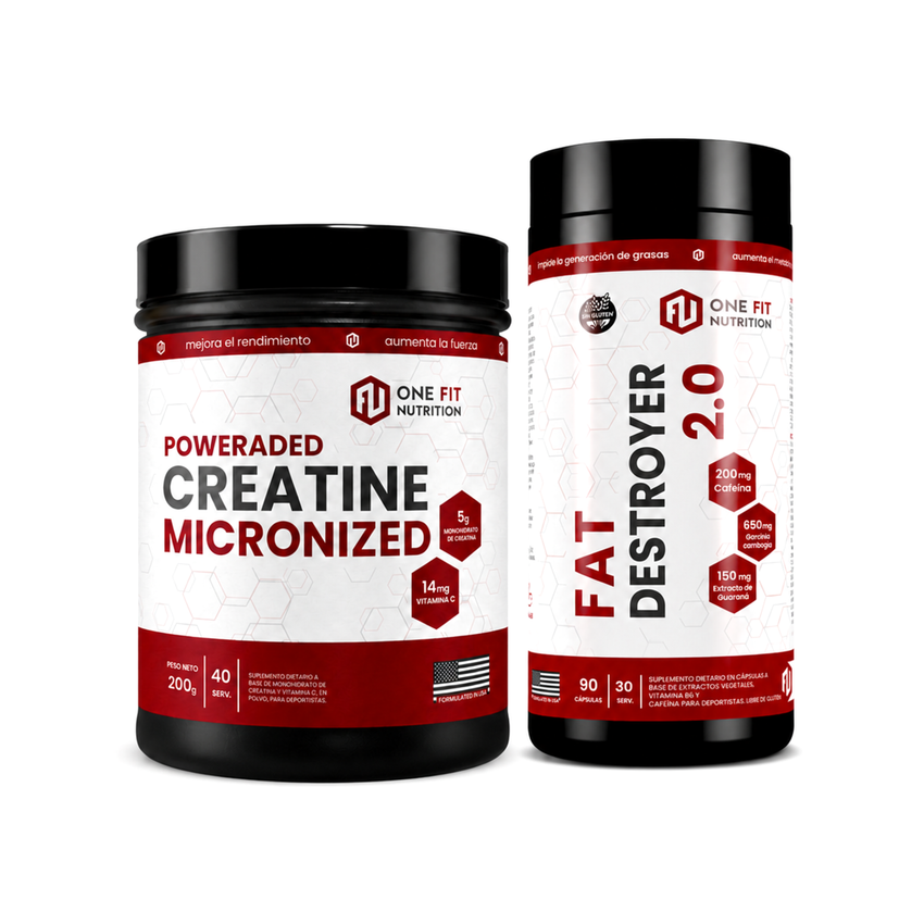 Combo Definición: Creatina One Fit 200g + Fat Destroyer (15% OFF)