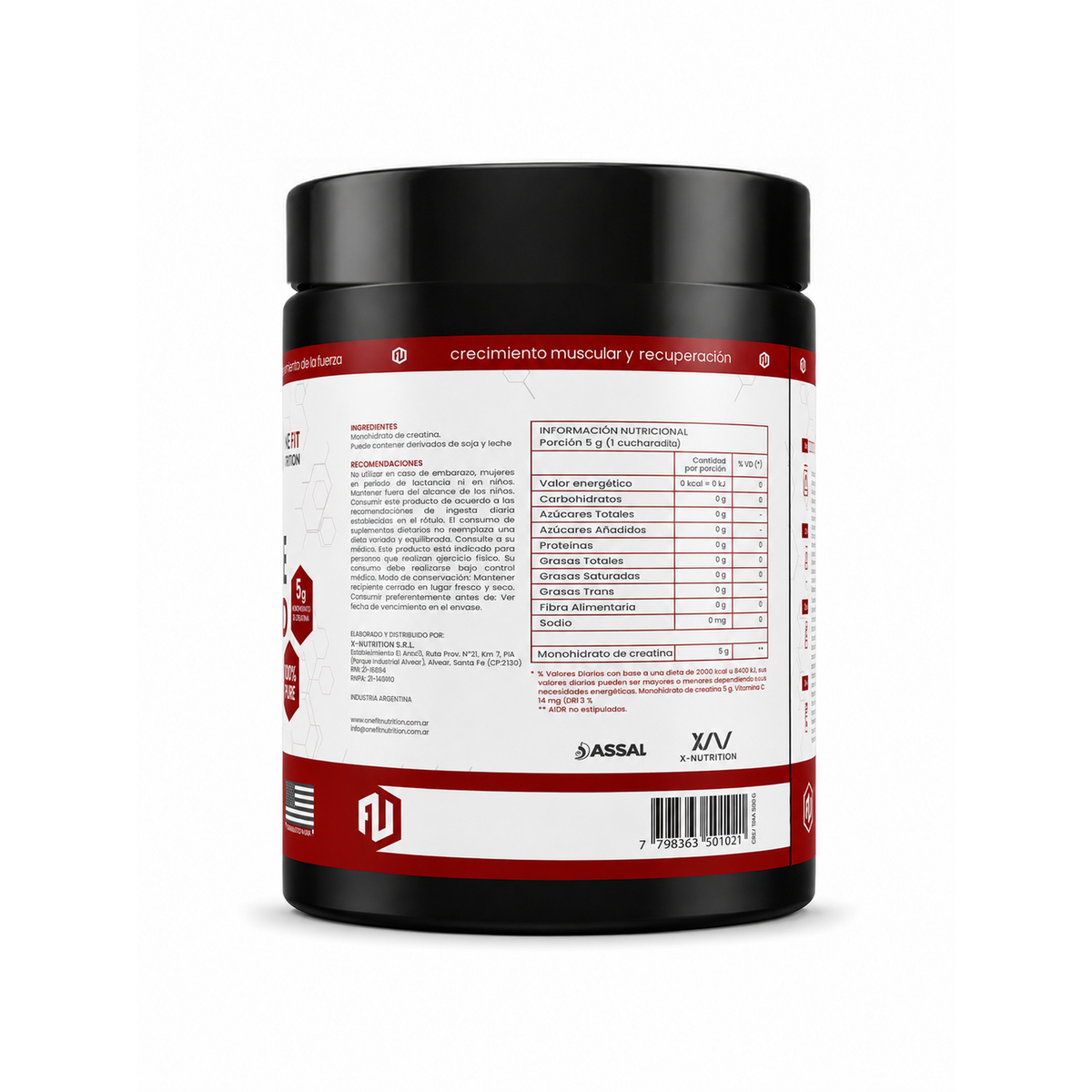 Combo Creatina One Fit 500g x2 unidades