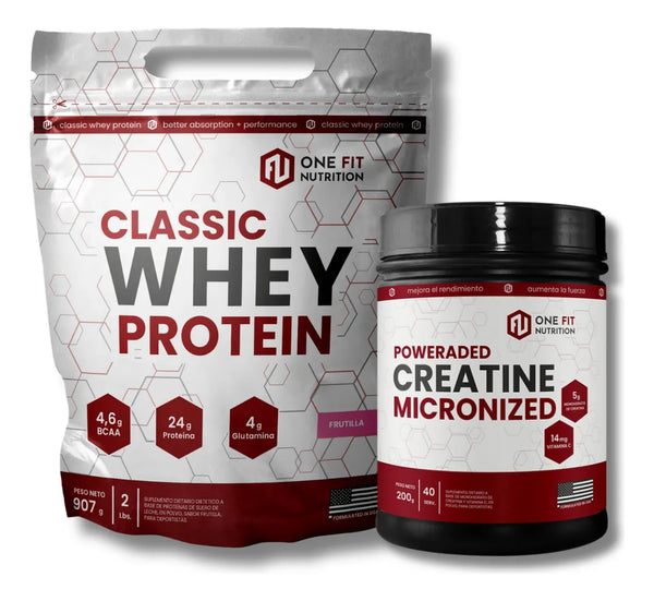 Classic Whey Protein 2 Lbs + Creatina Monohidrato 200 Grs