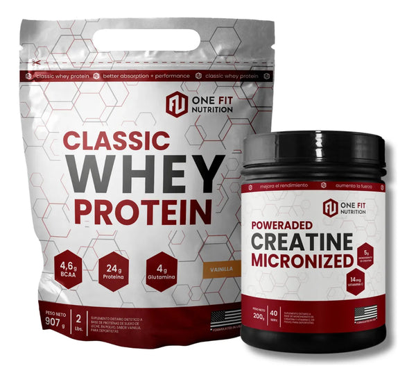 Classic Whey Protein 2 Lbs + Creatina Monohidrato 200 Grs