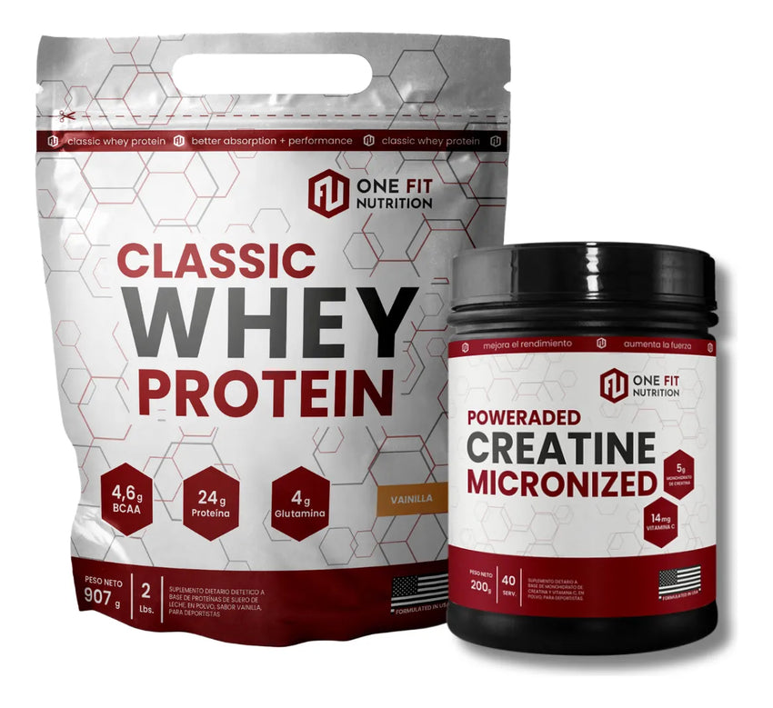 Classic Whey Protein 2 Lbs + Creatina Monohidrato 200 Grs