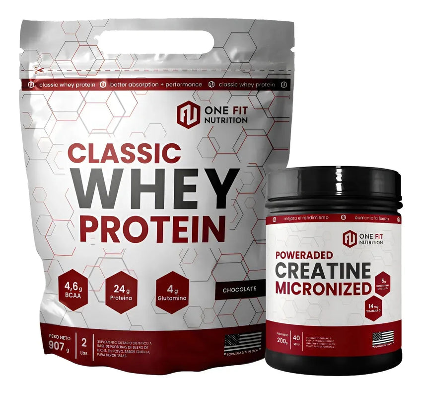 Classic Whey Protein 2 Lbs + Creatina Monohidrato 200 Grs
