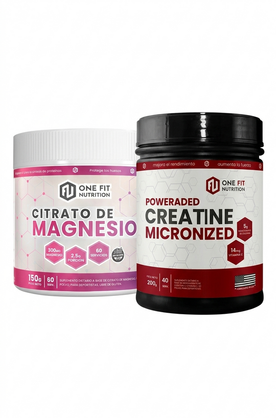 Creatina 200Grs + Citrato de Magnesio 150Grs