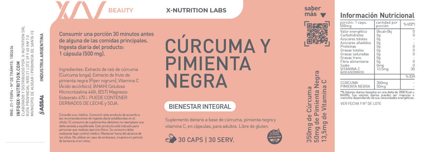 Cúrcuma y pimienta negra
